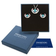 Collana donna argento Swarovski Elements originale G4L cristalli Stitch Lilo