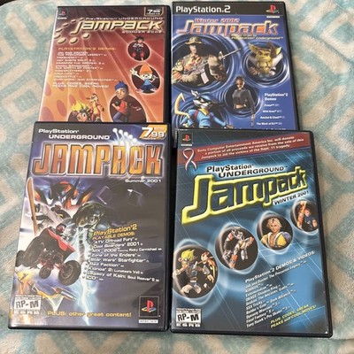 PlayStation Underground Jampack Winter & Summer *LOT OF 4* (PlayStation 2) VG**