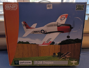 Parkzone Ultra Micro T28 Trojan BNF RC Airplane Used/Disc. 