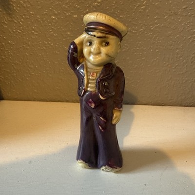 Vintage Sea Captain The Gob Jack Tar Cracker Jack Figur Spielzeug Hongkong 60er 70er