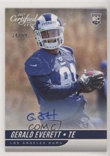 2017 Certified Cuts Rookies Scripts Silver 34/99 Gerald Everett #193 Auto 0v1