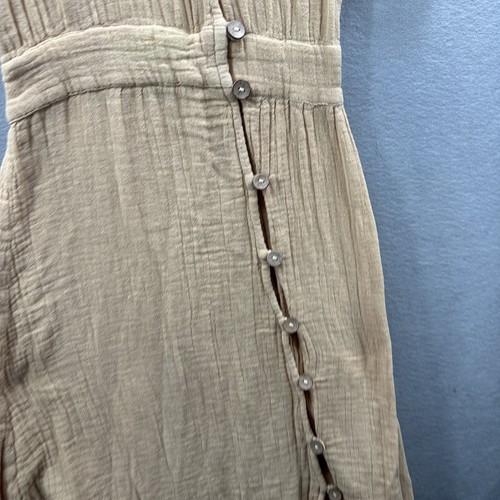 Jen's Pirate Booty Dress Womens Medium Button Front Ruffle Boho Maxi Cottagecore - Picture 6 of 20