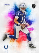 Daniel Jones #1 Art Card Limited 6/10 John Rudolph Signed Colts Only 10 Made