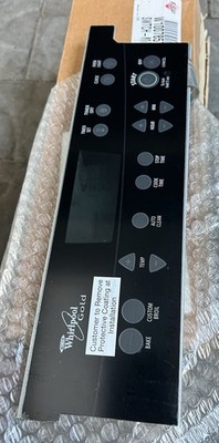 OEM Whirlpool Gold W10078570 Oven Membrane Switch Keypad Black NOB  (4)