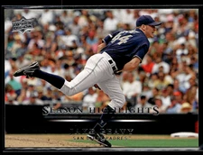 2008 Upper Deck - Season Highlights Jake Peavy #741 Solid White Back
