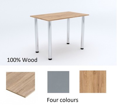 Esstisch massiv Eiche Holz Küchenmöbel Metallbeine modern
