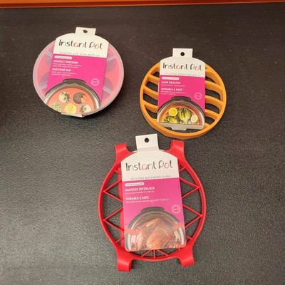 Instant Pot Silicone Accessories Bundle Egg Bites Mold Roasting Rack Sling Set
