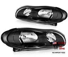 Headlight assembly Fit For Chevy Camaro 1998-2002 Black Black Housing GM2503211