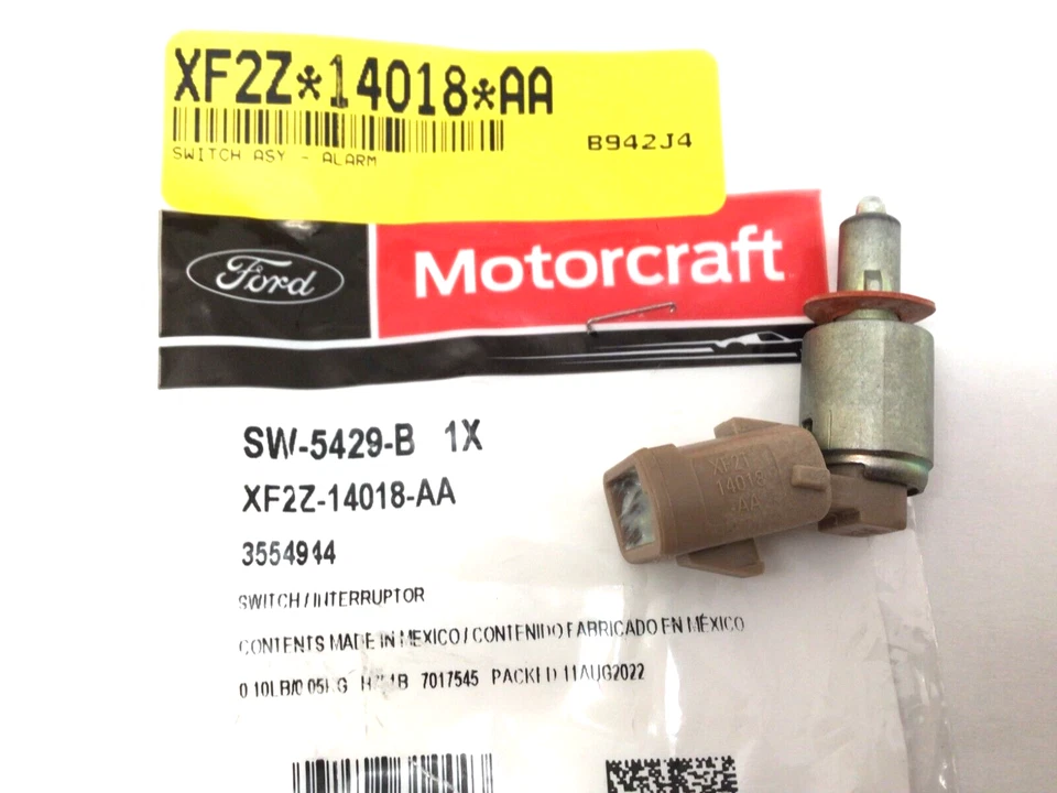 Interruptor de lámpara de alarma de advertencia Ajar puerta pasajero delantero trasero Ford Lincoln nuevo OEM Foto 3 de 4