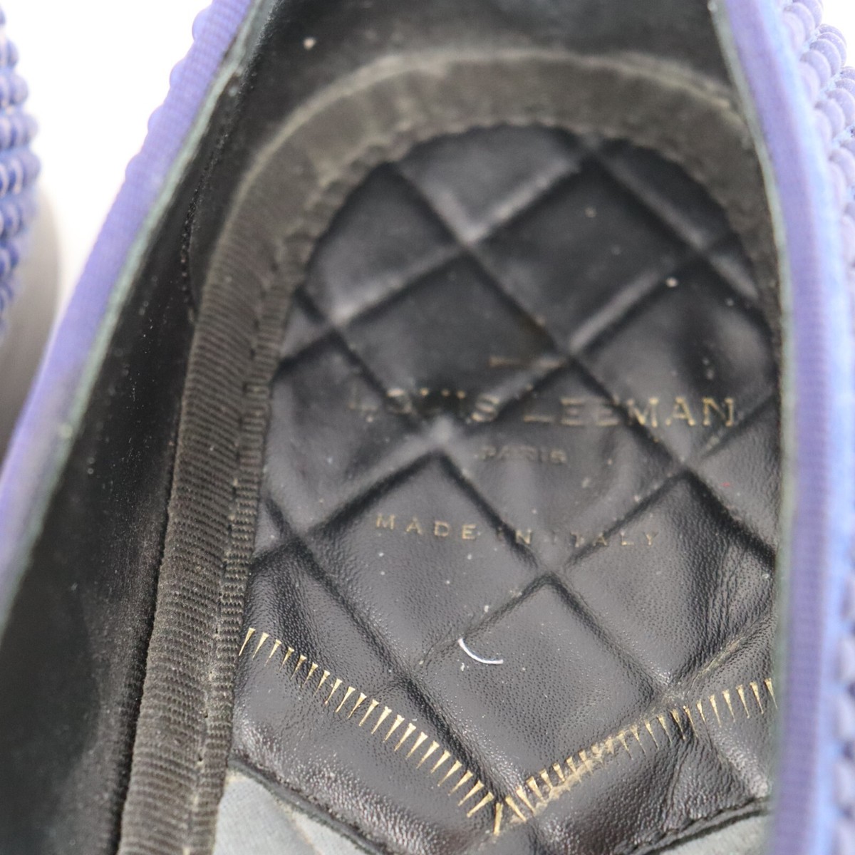 Louis Leeman Studded Blue Suede Loafers 41 EU - 8 US Mens Louis Leeman Blue Woven Suede Loafers Size 11 UK main image 3