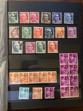 TIMBRES FRANCE/LOT DE 32 TIMBRES MARIANNE 2 BLOCS