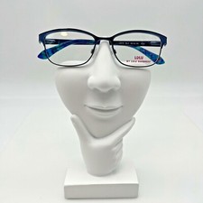 LULU by Lulu Guinness LK015 Designer Eyeglasses 49-16-130 Color Blue Youth