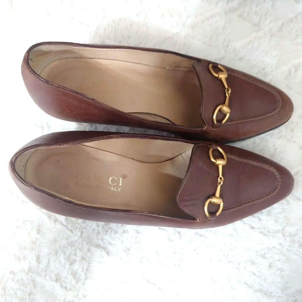 Gucci Horsebit Pumps Heels Brown Leather Size 36.5 US Abt6.5 Women thumbnail 21