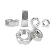 M3 M4 M5 M6 M8 M10 M12 Hex Full Nuts Hexagon Nut DIN934 Carbon Steel Galvanized