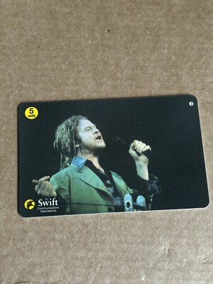 MUSTERKARTE MICK HUCKNALL - SIMPLY RED TELEFONKARTE SWIFT NEU SEHR SELTEN!