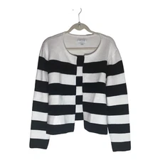 Elle Sweater XXL Black And White Striped