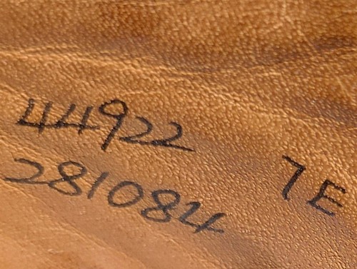 Grant Stone Messing Herren Größe US 7E Dunkel Burgund Kudu Runde Spitze Leder Stiefel - Bild 7 von 11