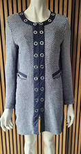 Gelco Longjacke Dunkelblau/weiß Gr. 40 mit Reißverschluss