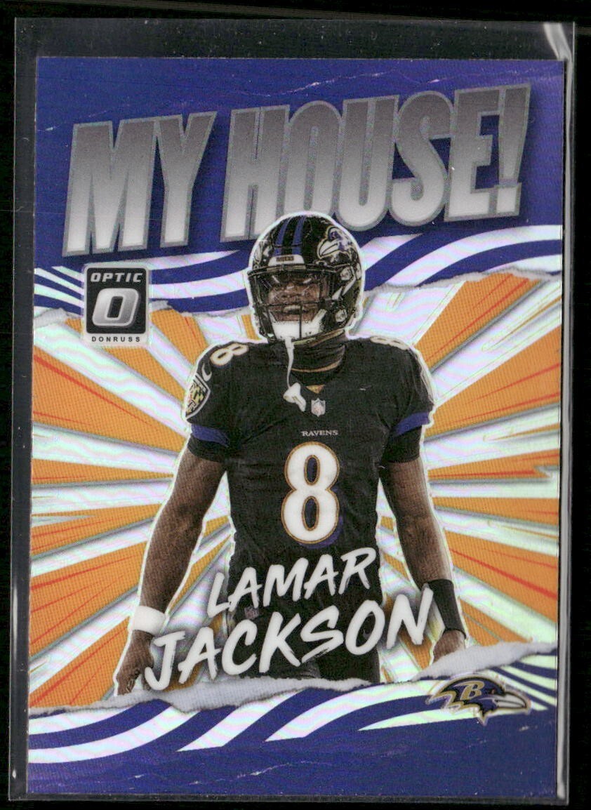 2021 PANINI DONRUSS OPTIC MY HOUSE LAMAR JACKSON MH-9