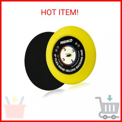 Neiko 30267A Flexible-Edge Hook-and-Loop PU Backing Pad for DA Sander Polisher B