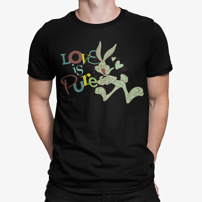 Looney Tunes Bugs Bunny Retro Liebe rein klassisch Cartoon offizielles Herren T-Shirt