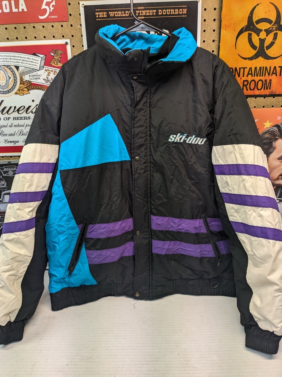 Ski-Doo Bombardier Jacket Men's Large Snowmobiling Skiing Vintage