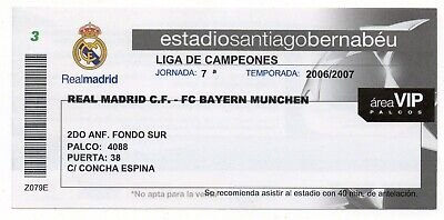 Used Sammler Ticket UEFA EC 2016/17 FC Bayern München vs Real Madrid