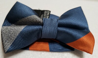 Boys Bow Tie 0-8 Years New Tge Littlest Prince Blaze & Denim Stripe