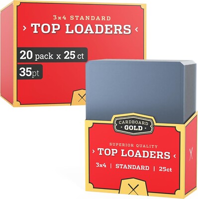 500 Ultra CBG Premium Standard Card Sized Toploaders Pro Top Loaders