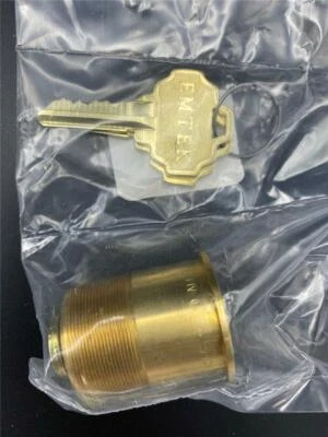 NEW Emtek Cylinder Lock Brass With 2 Keys S15