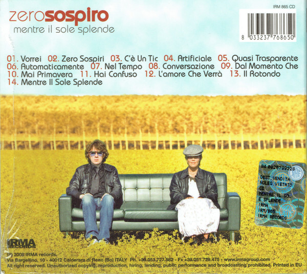 CD Jazz Zerosospiro Mentre Il Sole Splende CD, Album 2008