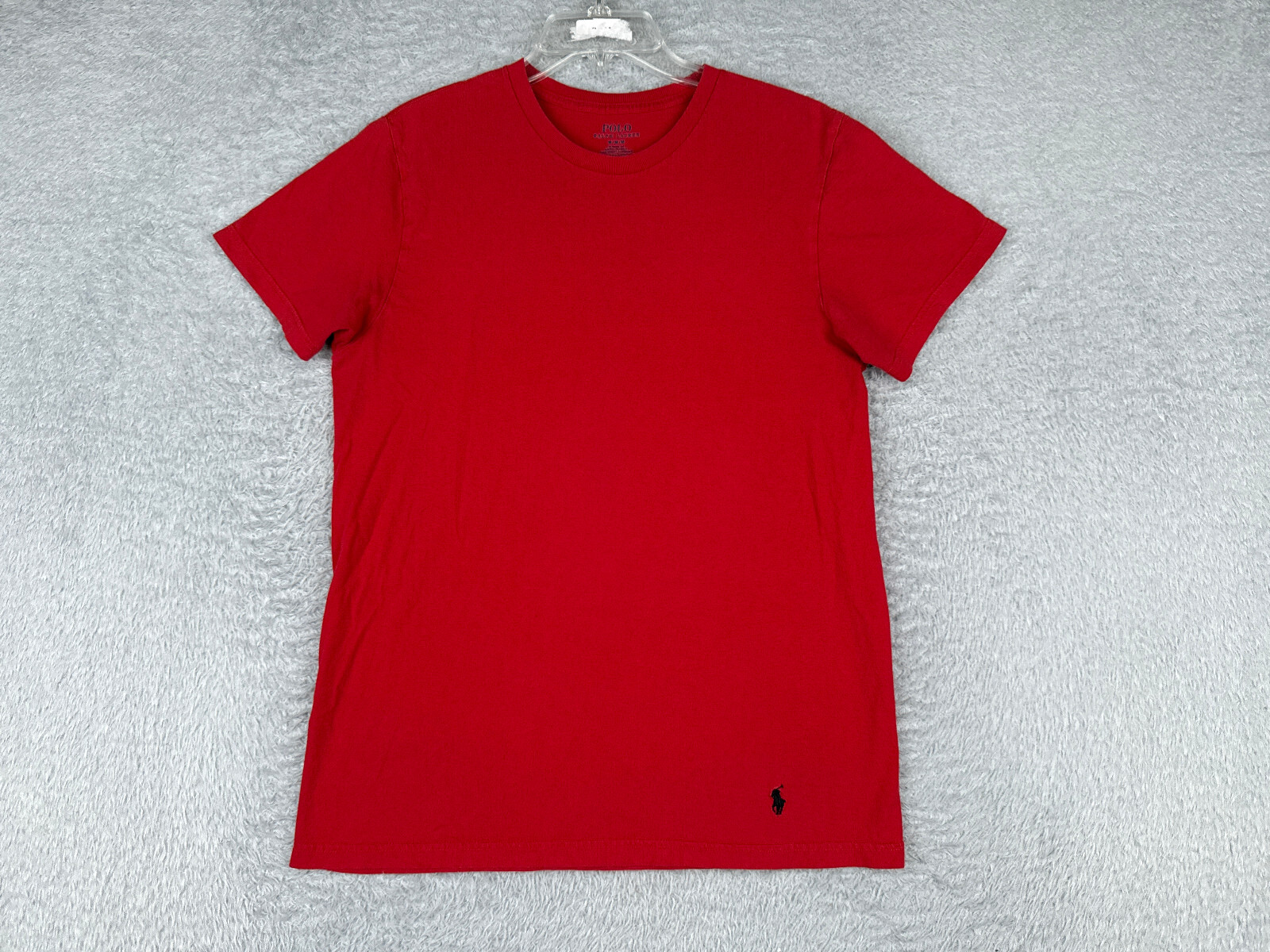 Polo Ralph Lauren camicia uomo media rossa 100% cotone pony girocollo manica corta