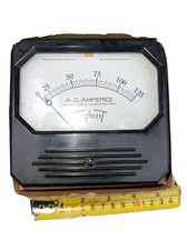 Triplett Electric AC Amperes Gauge Model 436C / 321313 Made USA VTG