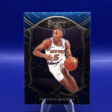 Immanuel Quickley 2021 Select Concourse Blue Rookie Card. rookie card picture