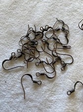 100 pieces Antique Copper Ear Wire French Hook Earrings w/ Spring