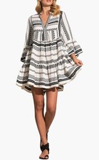 NWT! Elan V Neck Bell Sleeve Babydoll Dress coverup minidress Charli Clara S