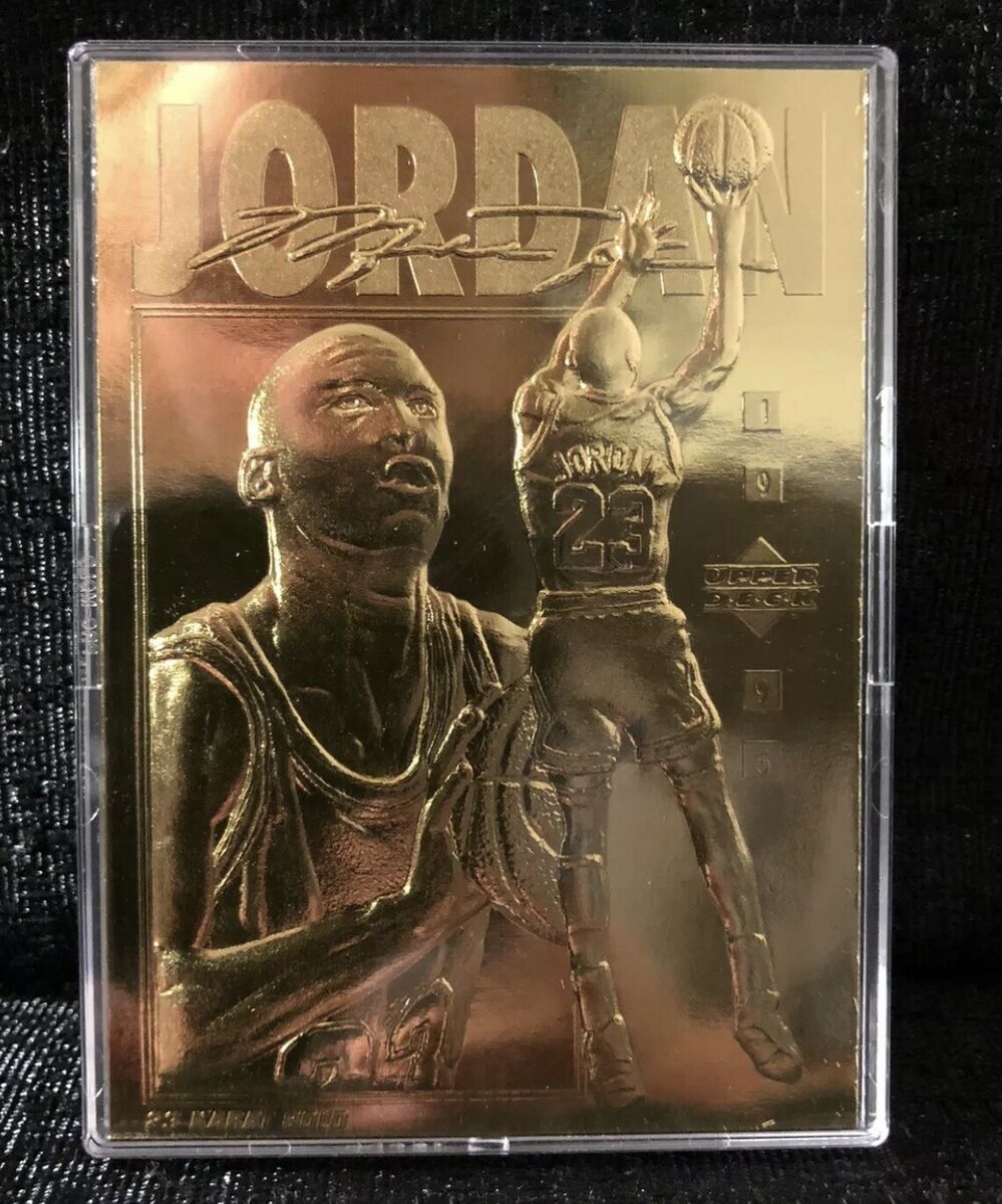 Michael Jordan Bulls 1995 Upper Deck 23 Karat Gold Foil Michael Jordan Bulls 1995 Upper Deck 23 Karat Gold Foil