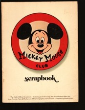 Mickey Mouse Club Scrapbook 1975-1st edition-paperback 8 x 11-Pix of original...