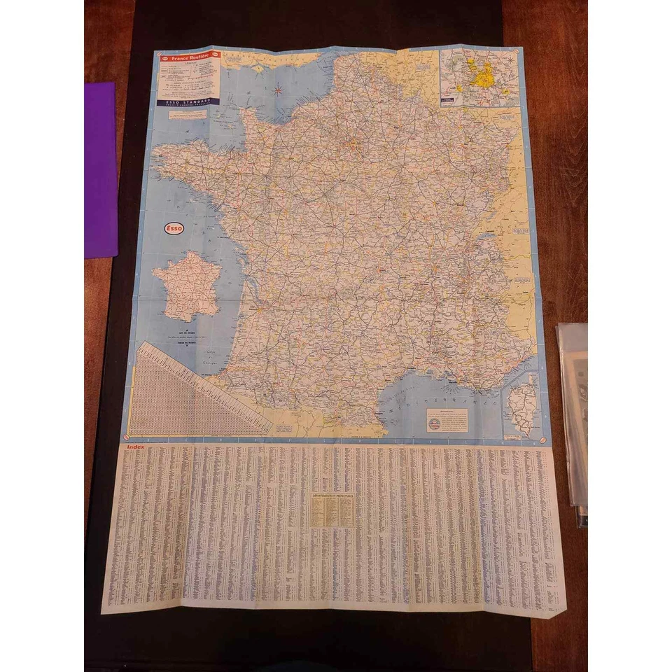 France Road Map Courtesy of Esso 1957 Edition (ZY) - Image 3 of 4