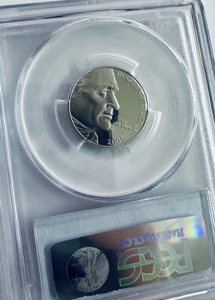 2005-S Jefferson PCGS PR69 DCAM 5c ~ Western Waters ~ PRISTINE ~ #13/78/95/38/xx - Image 2 of 4