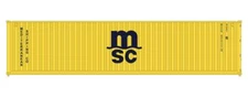 Kato 80055G N Scale Mediterranean Shipping 40' Intermodal Container 2-Pack