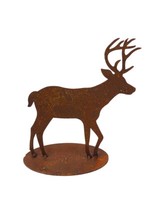 Dekofigur Im Rost Design Hirsch, H: 20 Cm - Rostfigur FüR Den Garten, Gartendeko