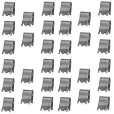 Pack of 32 Replacement Pilaster Shelf Clips - Zinc Plated Steel Shelf Clips