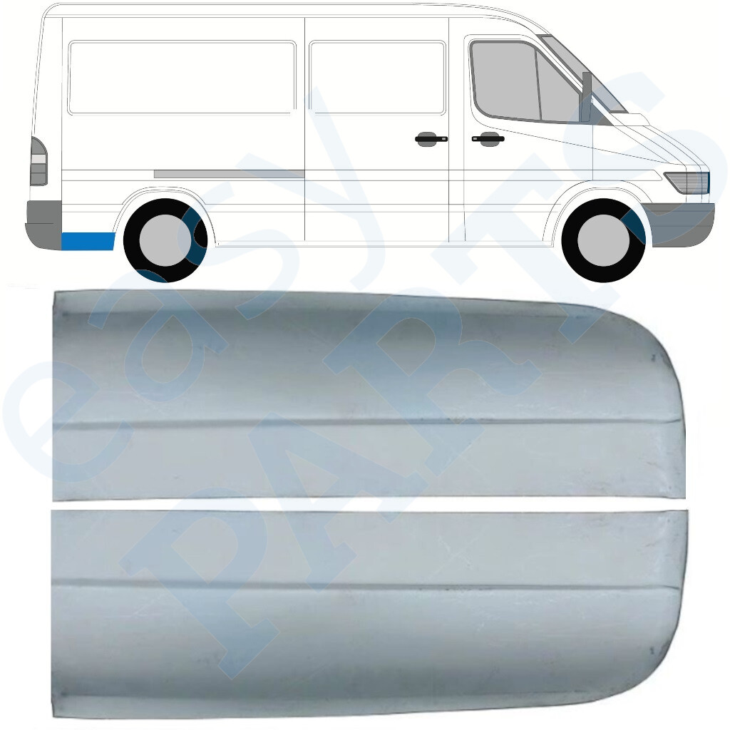 MERCEDES SPRINTER VW LT 1995-2006 MWB REPAIR PANEL LOW / PAIR