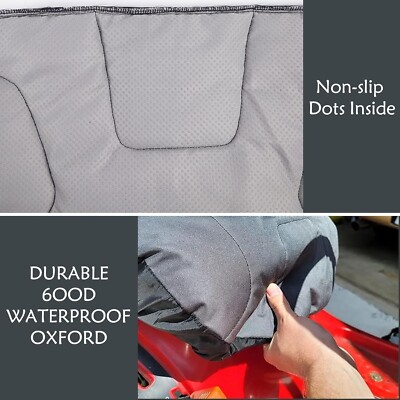Tractor Seat Cover – 600D Oxford Fabric With Extra Waterproof Cover – Fits Seat Heights 12.5 To 14 Inches – Protective Cover For Farm, Lawn, Or Utility Tractors