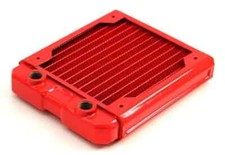 Black Ice Nemesis 120GTS Ultra Stealth U-Flow Low Profile Radiator - Red