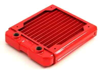 Black Ice Nemesis 120GTS  Ultra Stealth U-Flow Low Profile Radiator - Red
