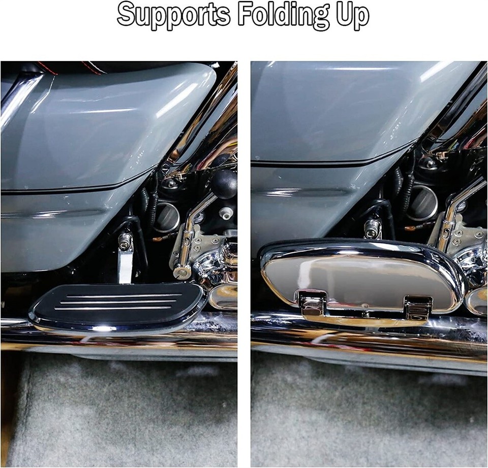 Chrome Floorboard Kit For Harley Touring Models 2014-2023 – Front & Rear Set With Levers