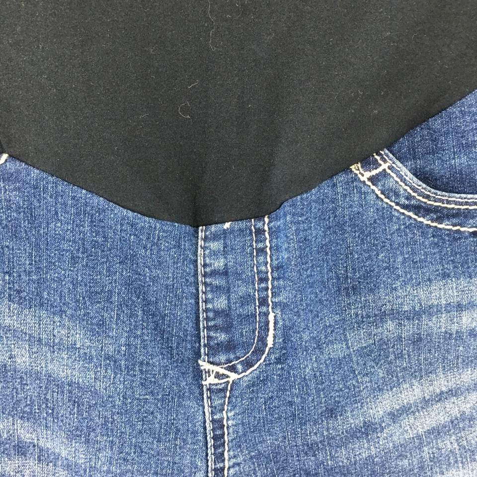 Planet Motherhood Maternity Skinny Jeans Womens Small Blue Denim Ultra Low Rise - Image 4 of 4