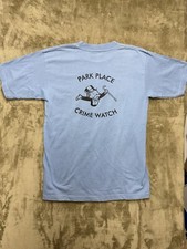 Vintage Park Place Bayside Heavy Weight T Shirt Made in the USA M UNISEX Blue